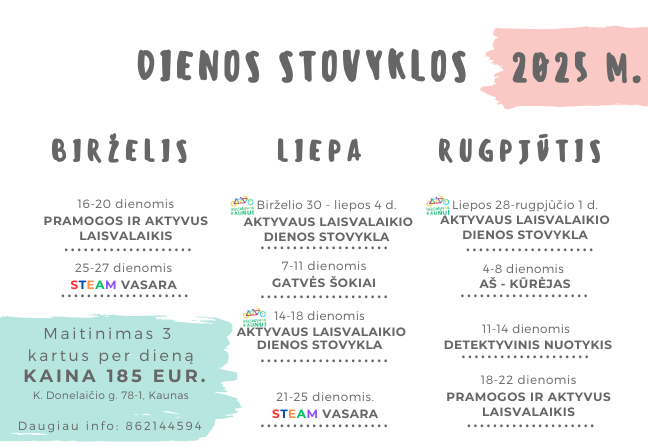 Vasaros dienos stovyklos